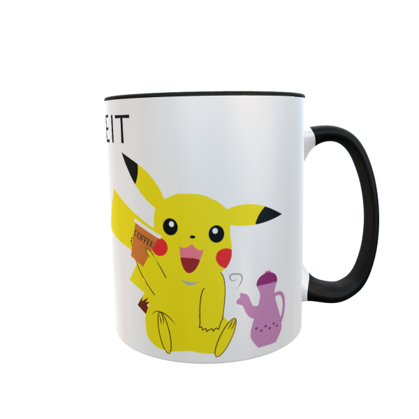 Pikachus Kaffe Zeit - Zwei-Farben Tasse
