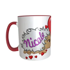 Namens Tasse Igel Paar