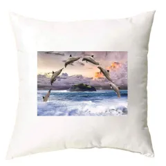 Kissen Delfine 40 x 40 cm