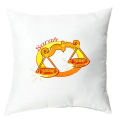 Kissen 40x40cm - Sternzeichen Waage - Mädchen