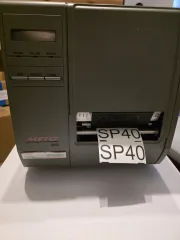 METO SP40 Thermo 104mm Label Drucker Printer Serial Parallel mit USB-Converter - Gebraucht