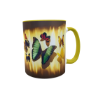 Schmetterlinge - Zwei-Farben Tasse