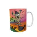 Spinne Spruch - Zwei-Farben Tasse